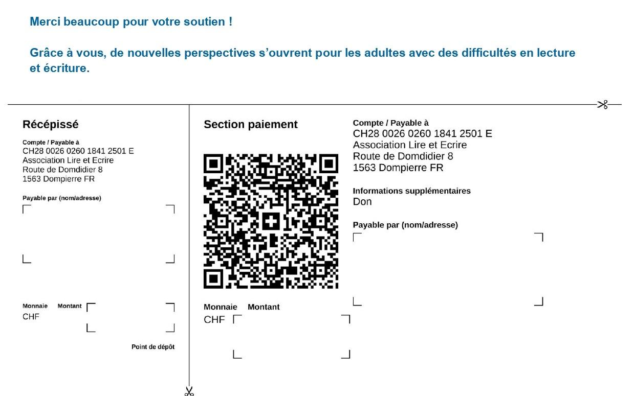 CodeQr pour don